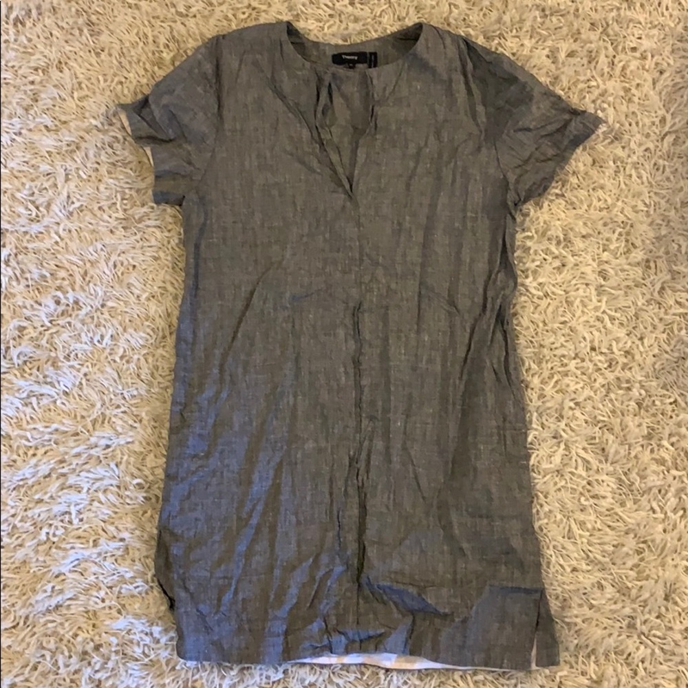 Theory Gray Shift Dress